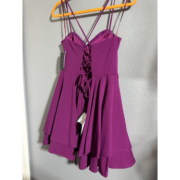 City Studio Strappy Back Layered Skirt & Lace-Up Detail - Size 15/16 - Picture 2 of 8